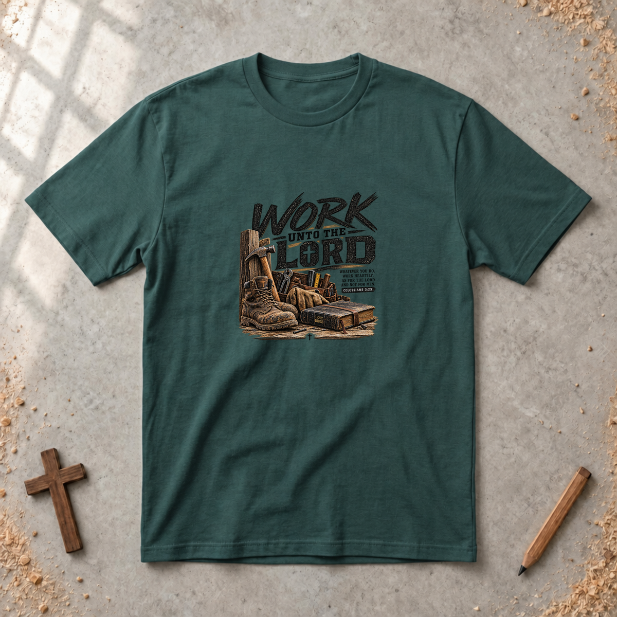 Work Unto the Lord — Colossians 3:23 T-Shirt