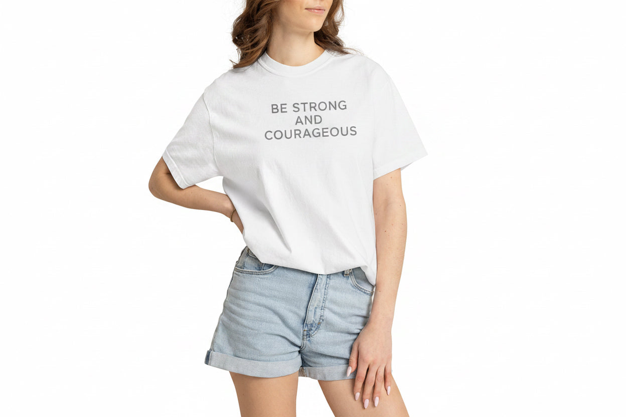 Be Strong and Courageous-black