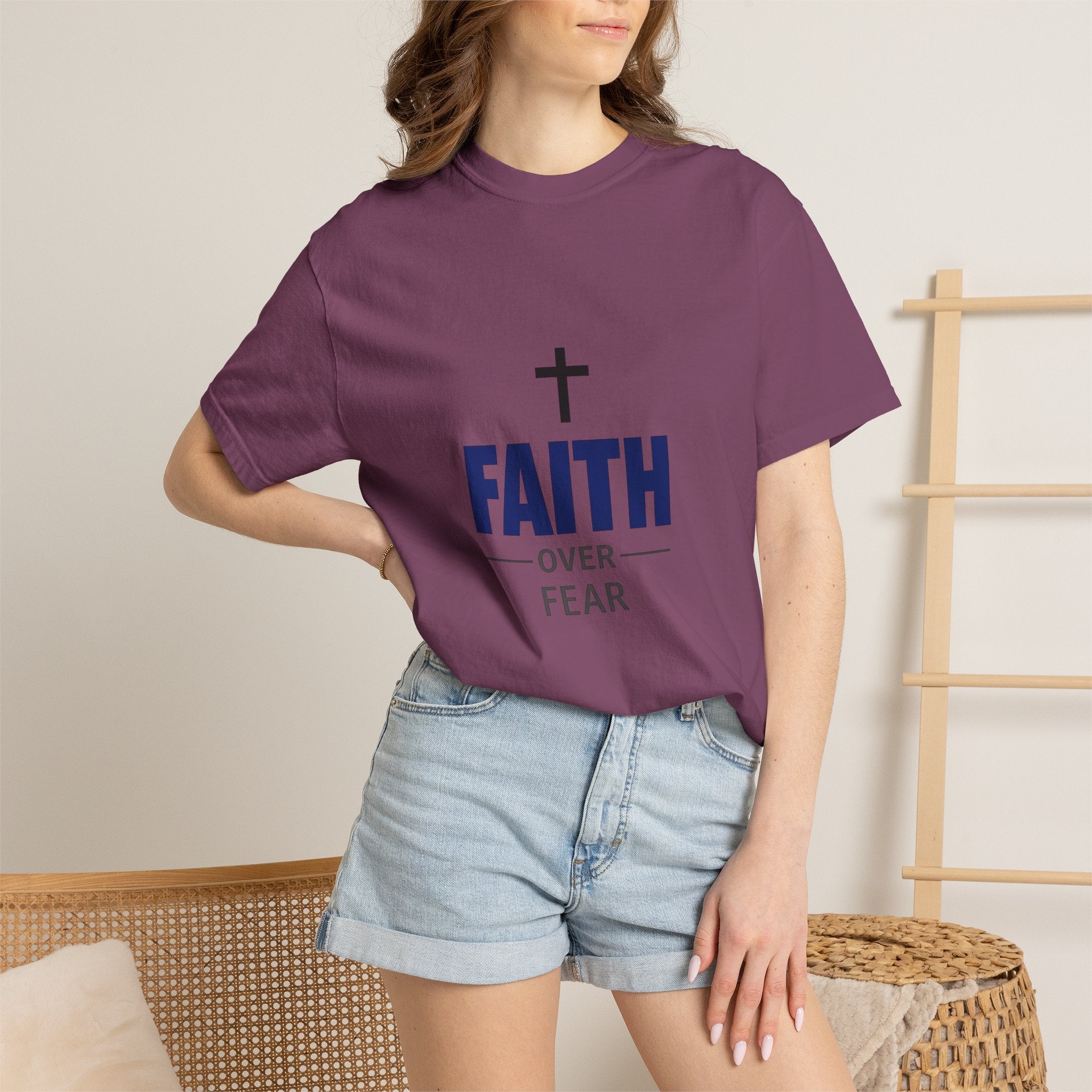 Faith over Fear-geometric