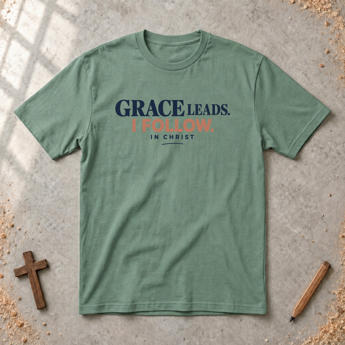 Grace Leads I Follow T-shirt