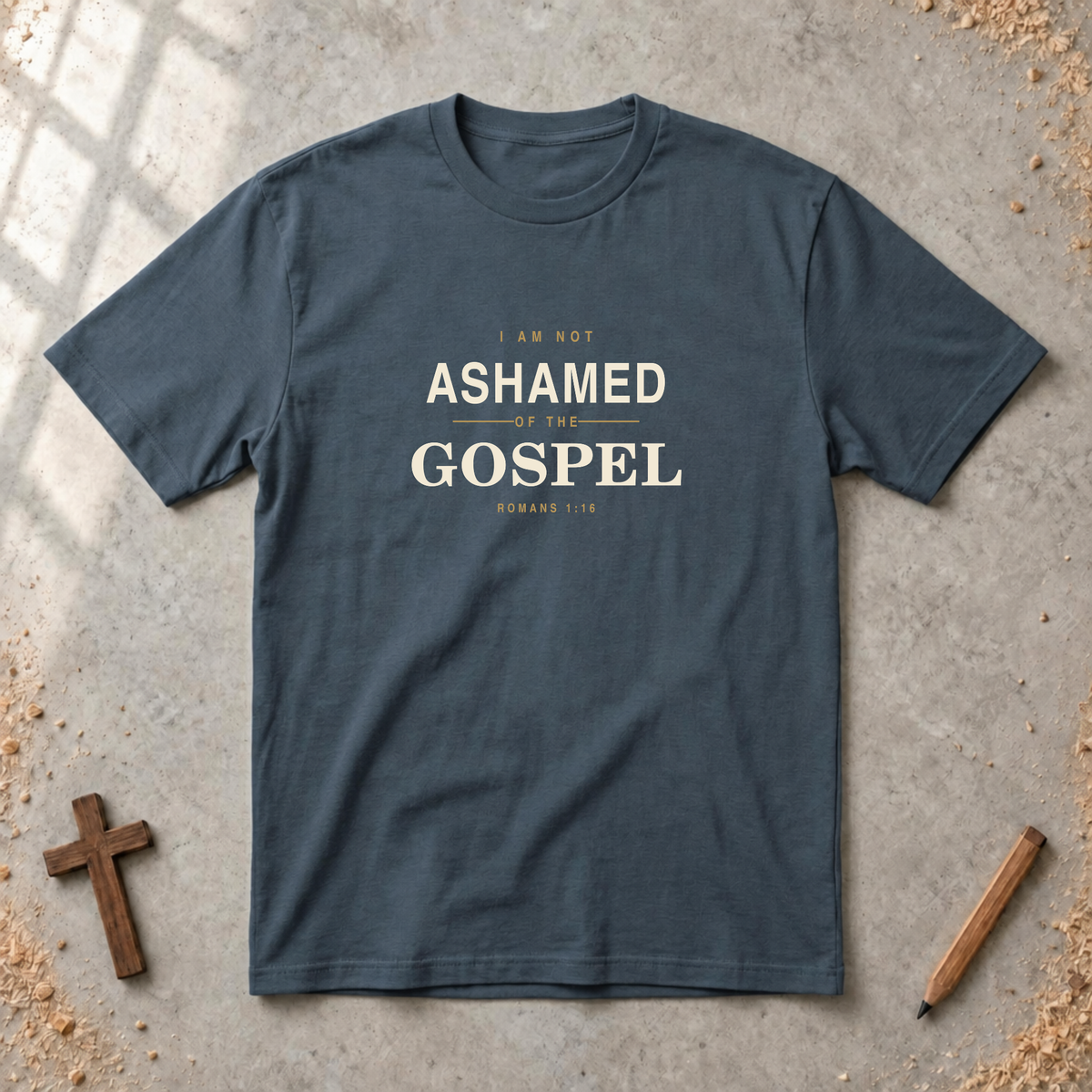 Not Ashamed of the Gospel - 
Romans 1:16 T-Shirt