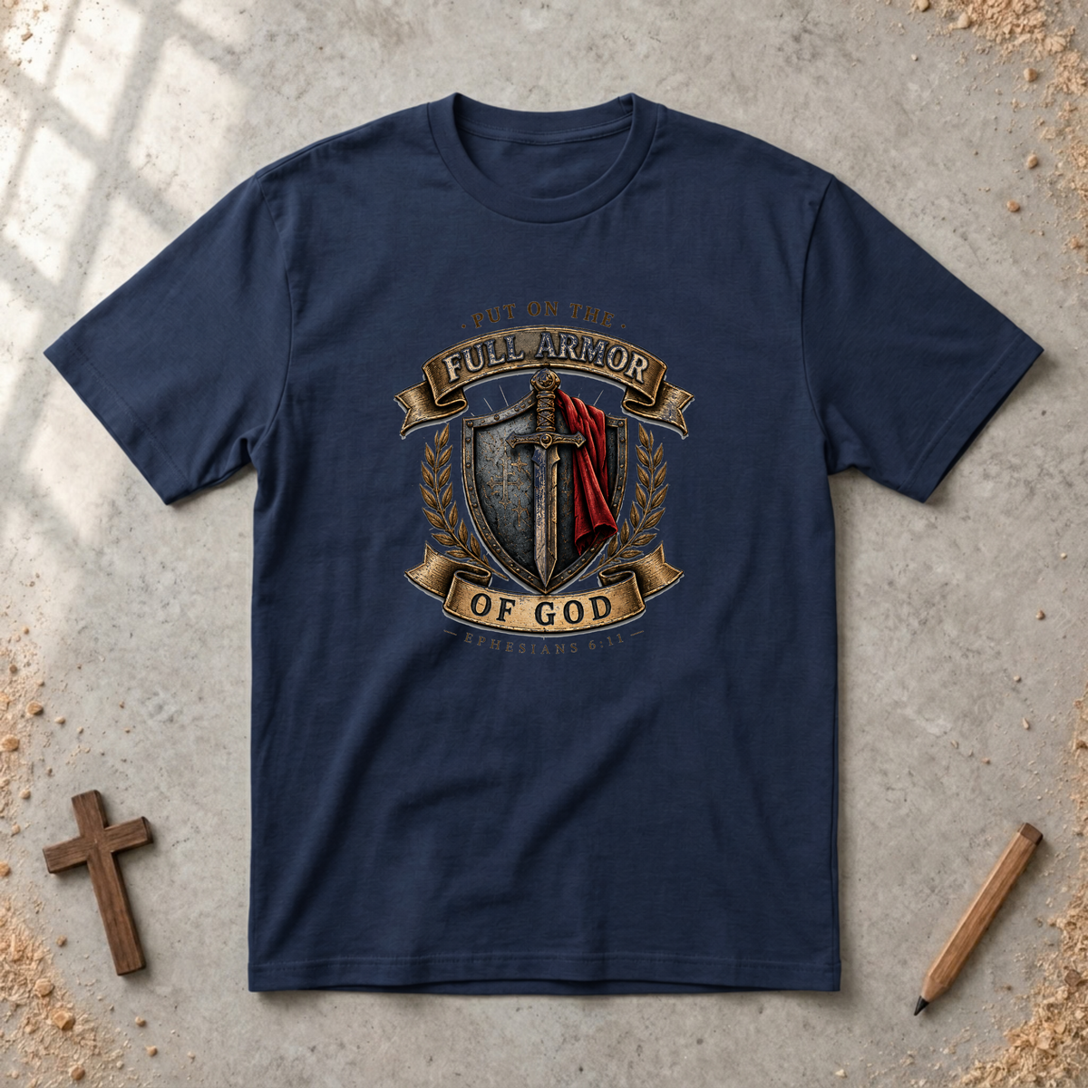 Full Armor of God — Ephesians 6:11 Christian T-Shirt