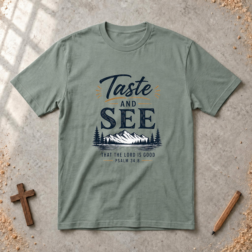 Taste and See - Psalm 34:8 Tshirt