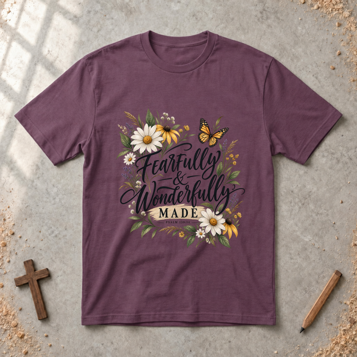 Fearfully and Wonderfully Made — Psalm 139:14 Christian T-Shirt