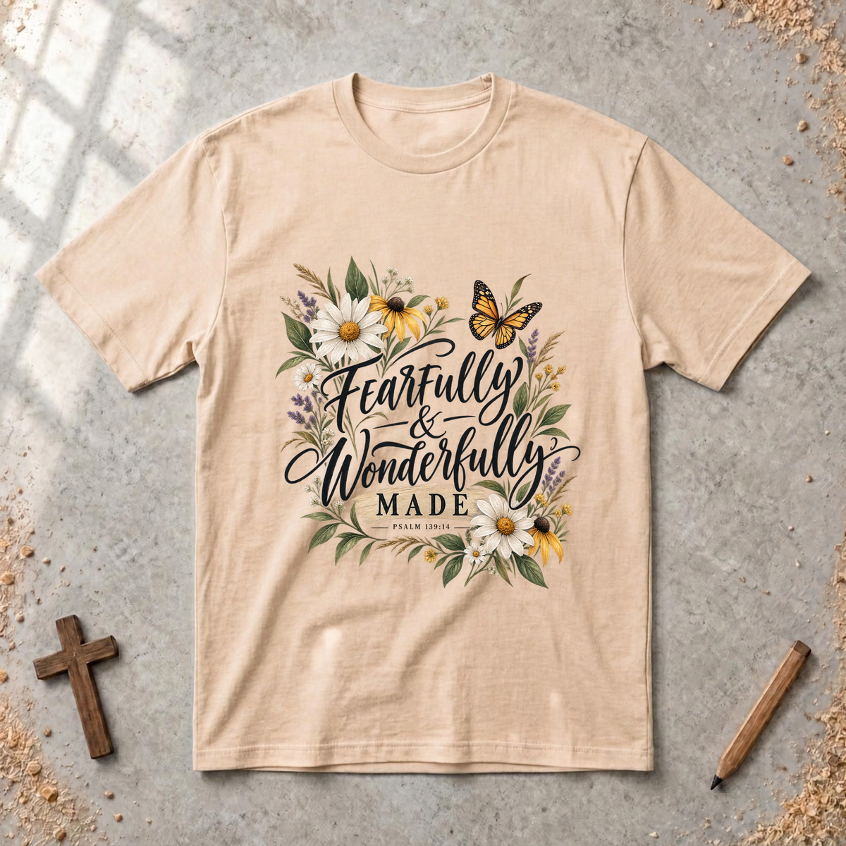 Fearfully and Wonderfully Made — Psalm 139:14 Christian T-Shirt