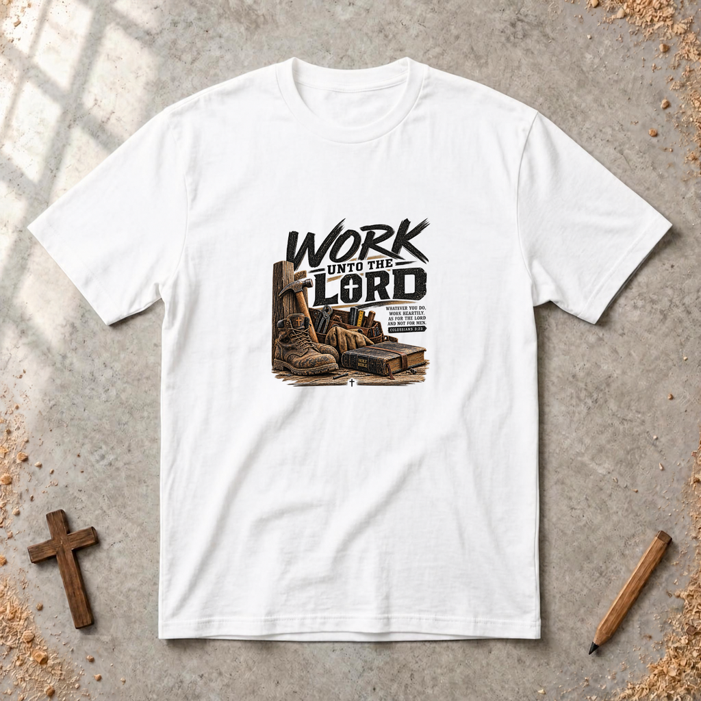 Work Unto the Lord — Colossians 3:23 T-Shirt