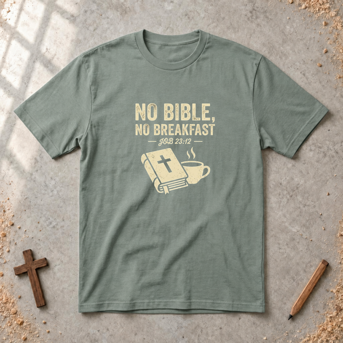 No Bible, No Breakfast T-shirt