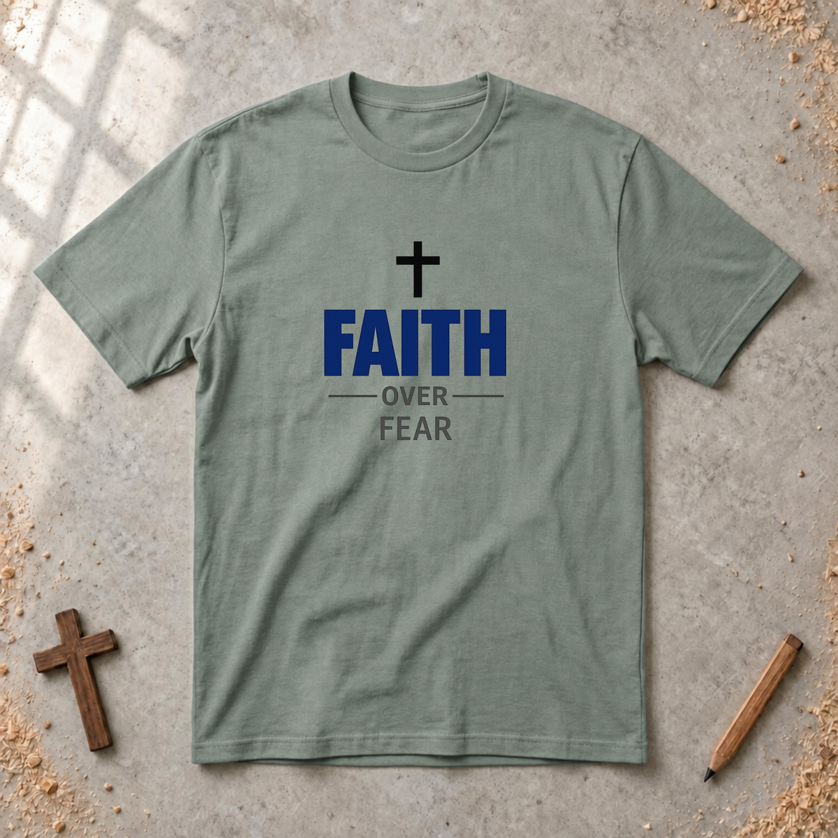 Faith over Fear-minimalist Tshirt