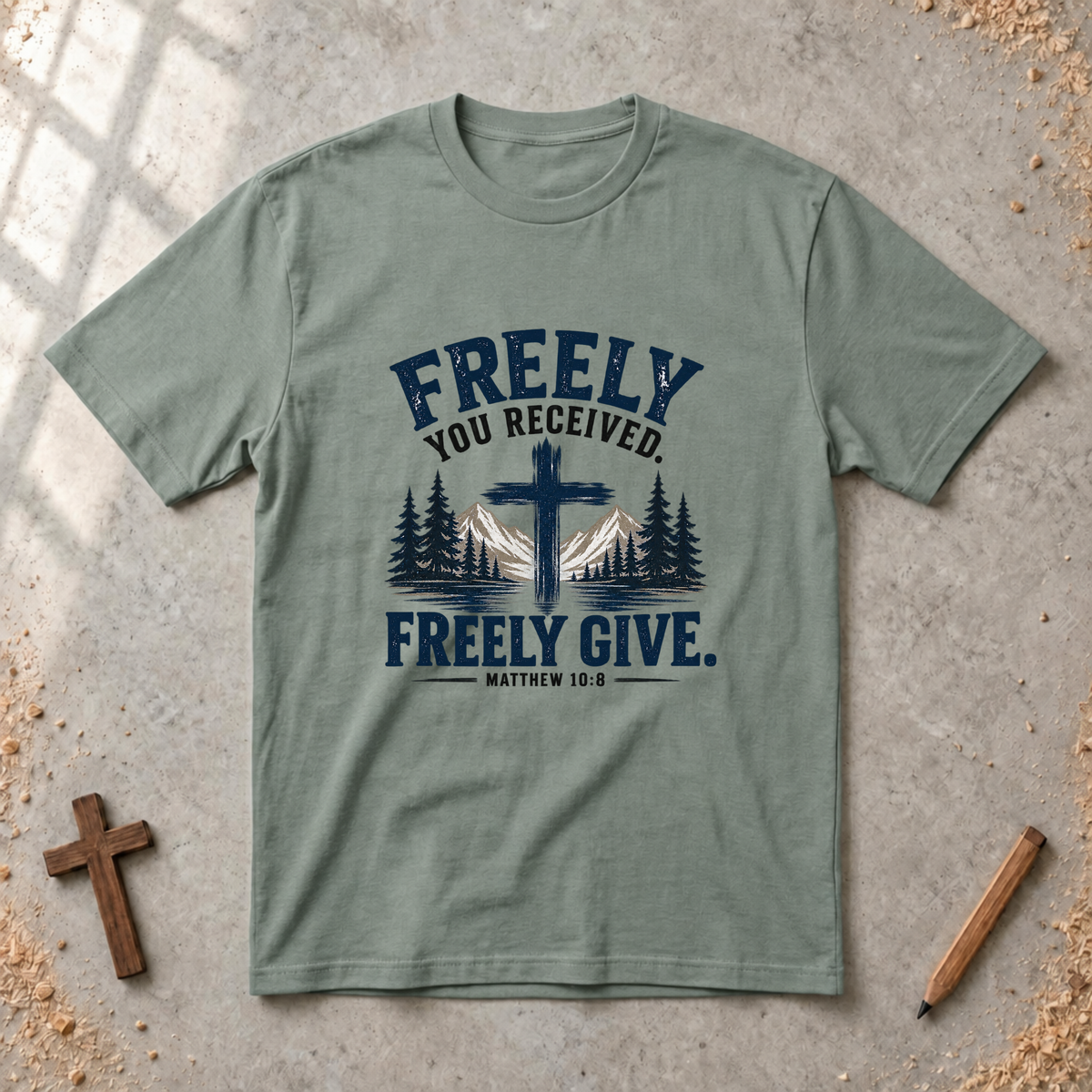 Freely You Received. Freely Give - Matthew 10:8 T-shirt