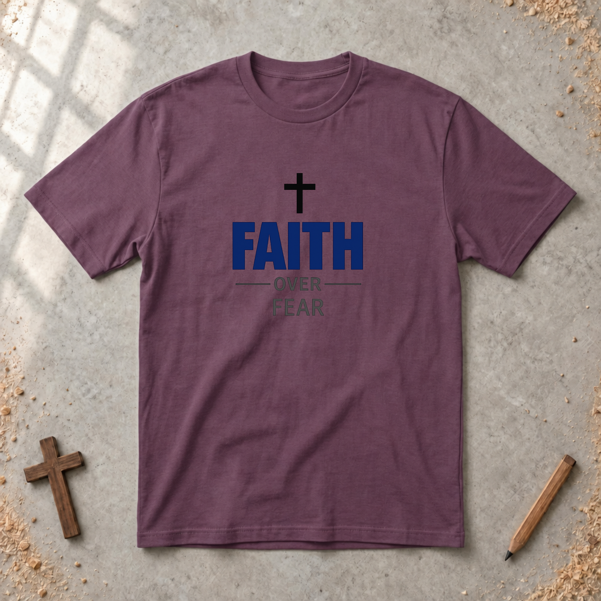 Faith over Fear-minimalist Tshirt
