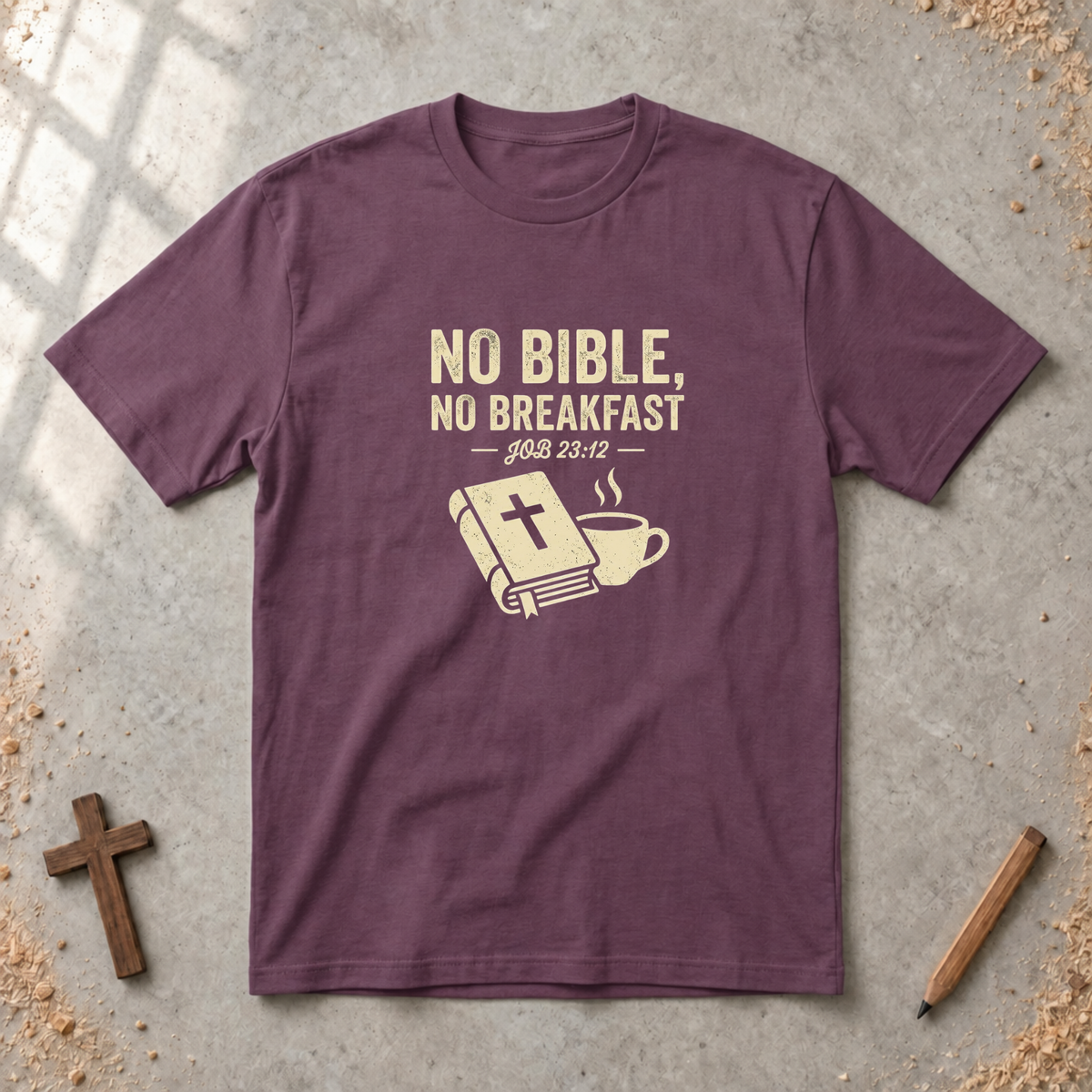 No Bible, No Breakfast T-shirt