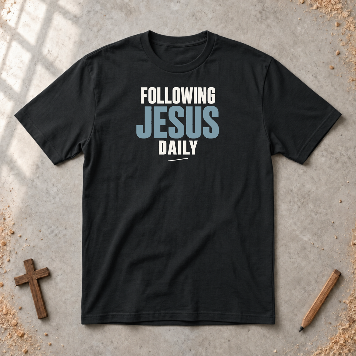 Following Jesus Daily T-shirt
