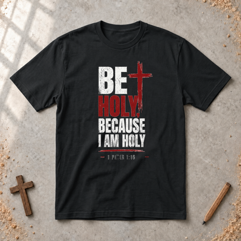 Be Holy Because I Am - 1 Peter 1:16 Tshirt