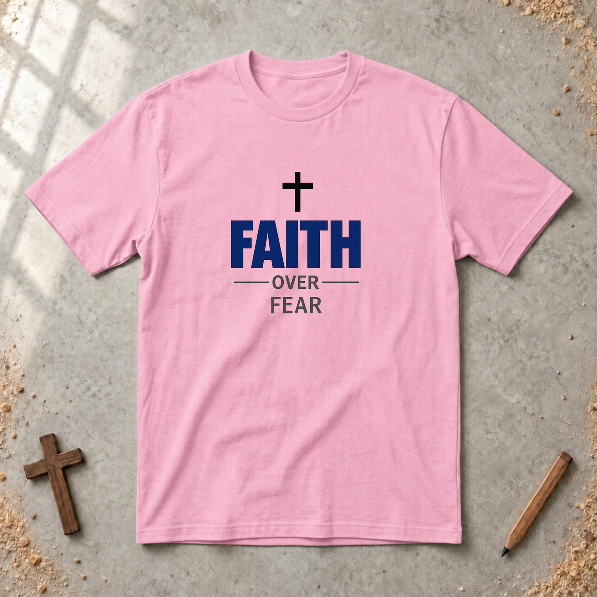 Faith over Fear-minimalist Tshirt