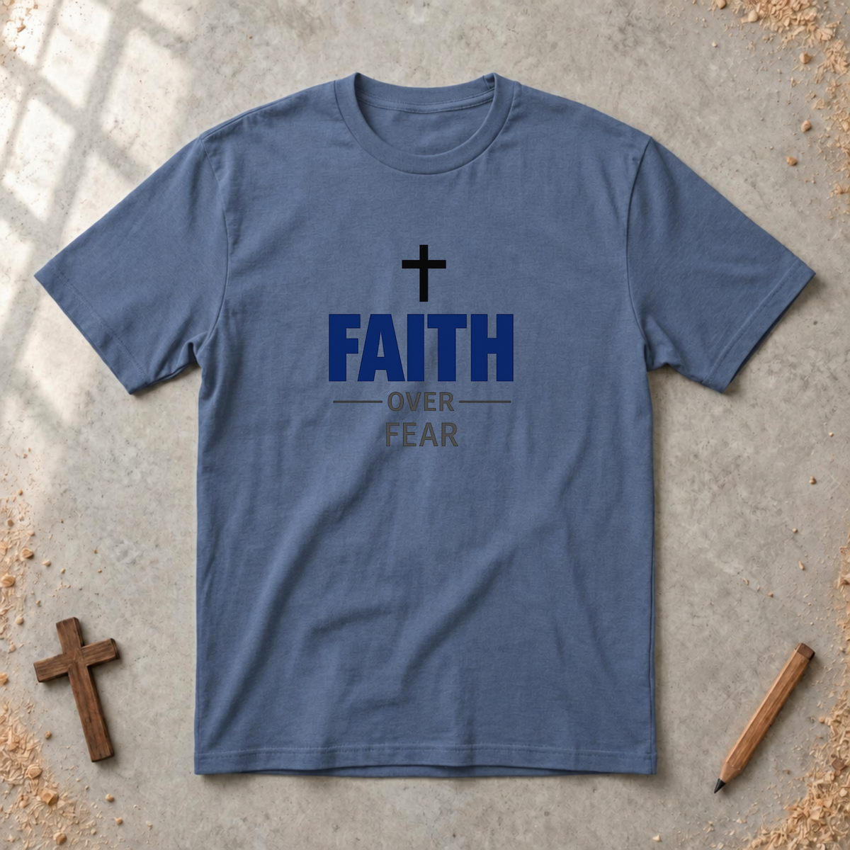 Faith over Fear-minimalist Tshirt