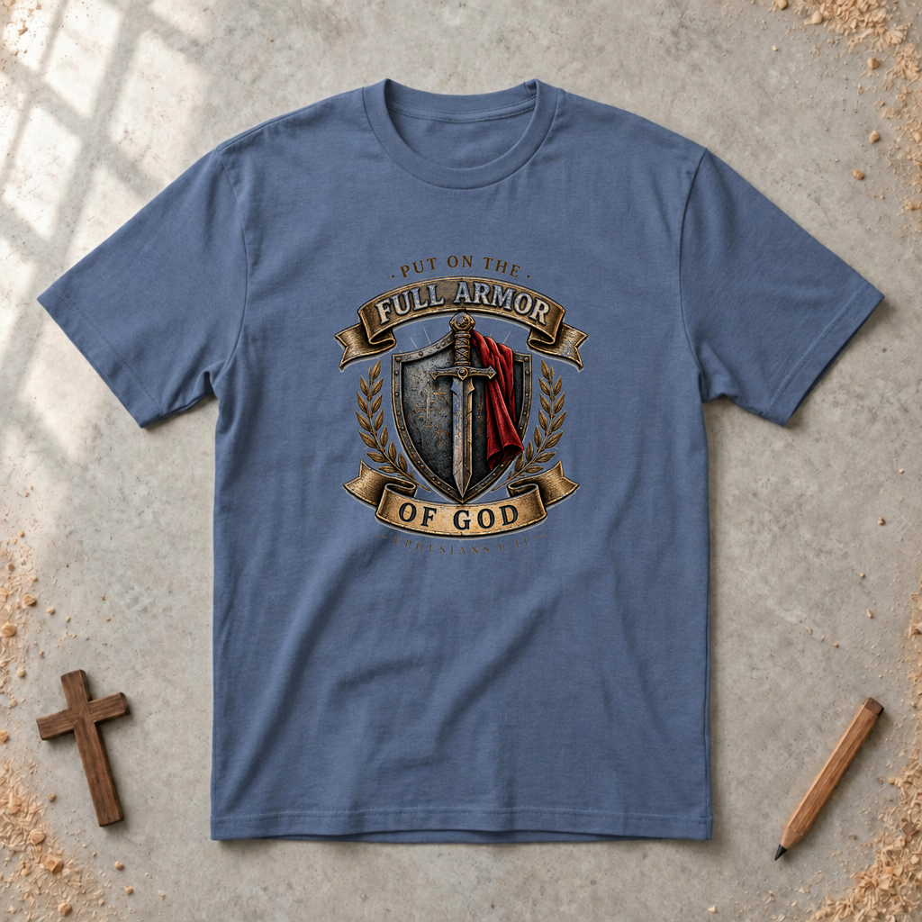 Full Armor of God — Ephesians 6:11 Christian T-Shirt