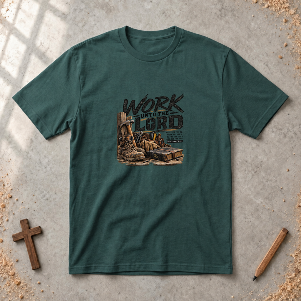 Work Unto the Lord — Colossians 3:23 T-Shirt