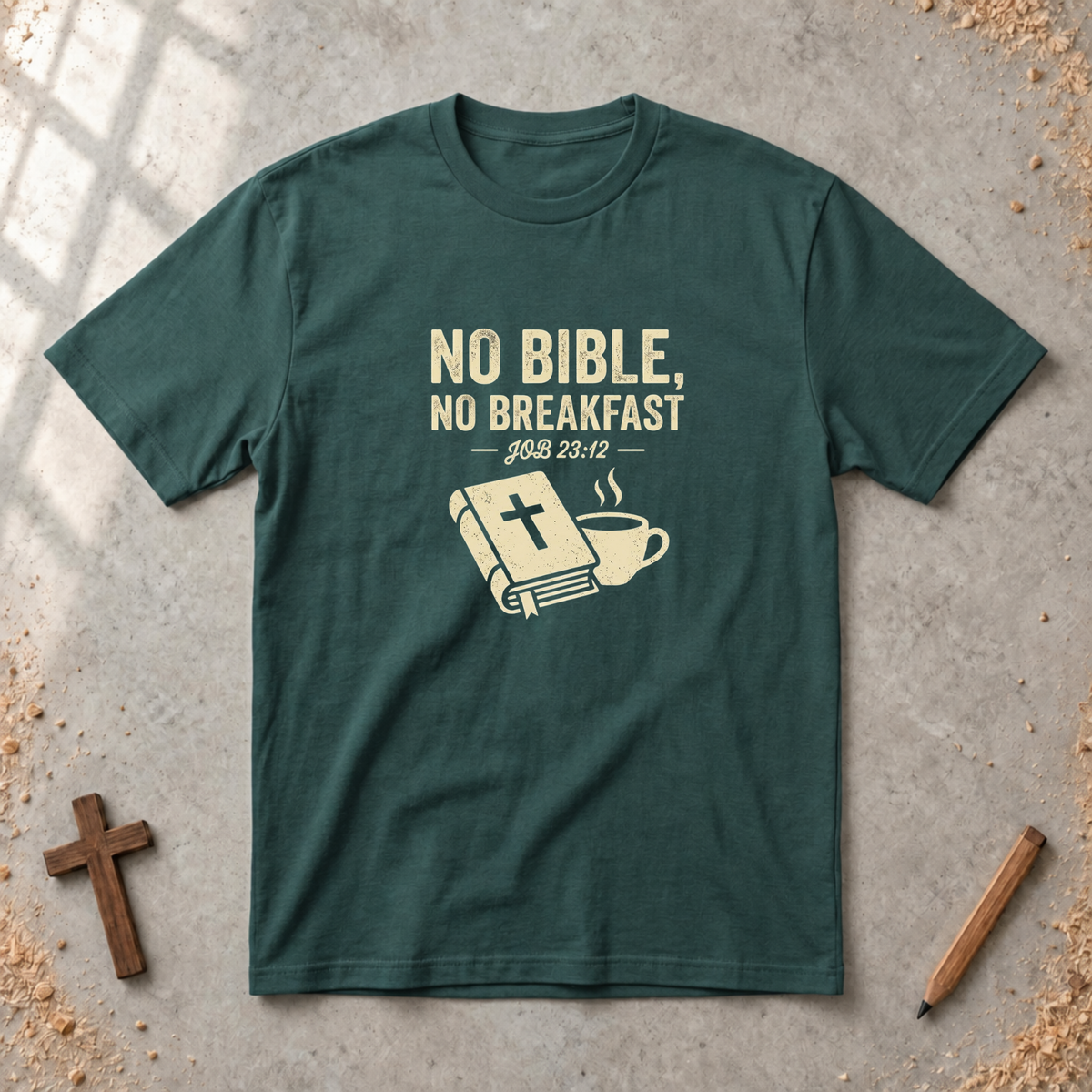 No Bible, No Breakfast T-shirt