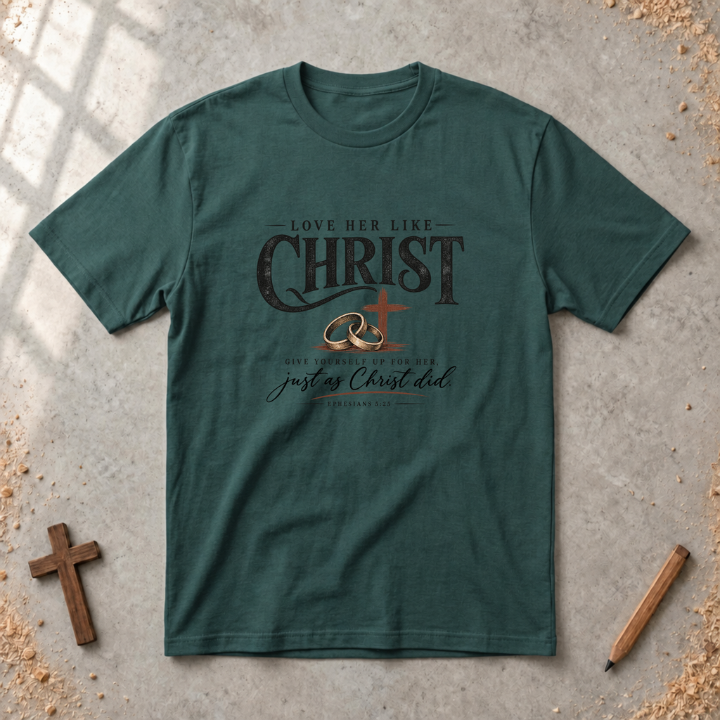 Love Her Like Christ — Christian Husband T-Shirt