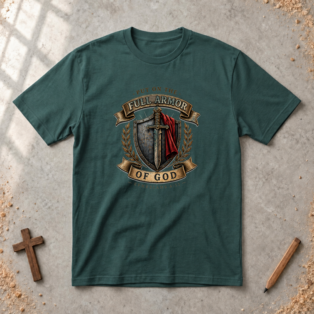 Full Armor of God — Ephesians 6:11 Christian T-Shirt