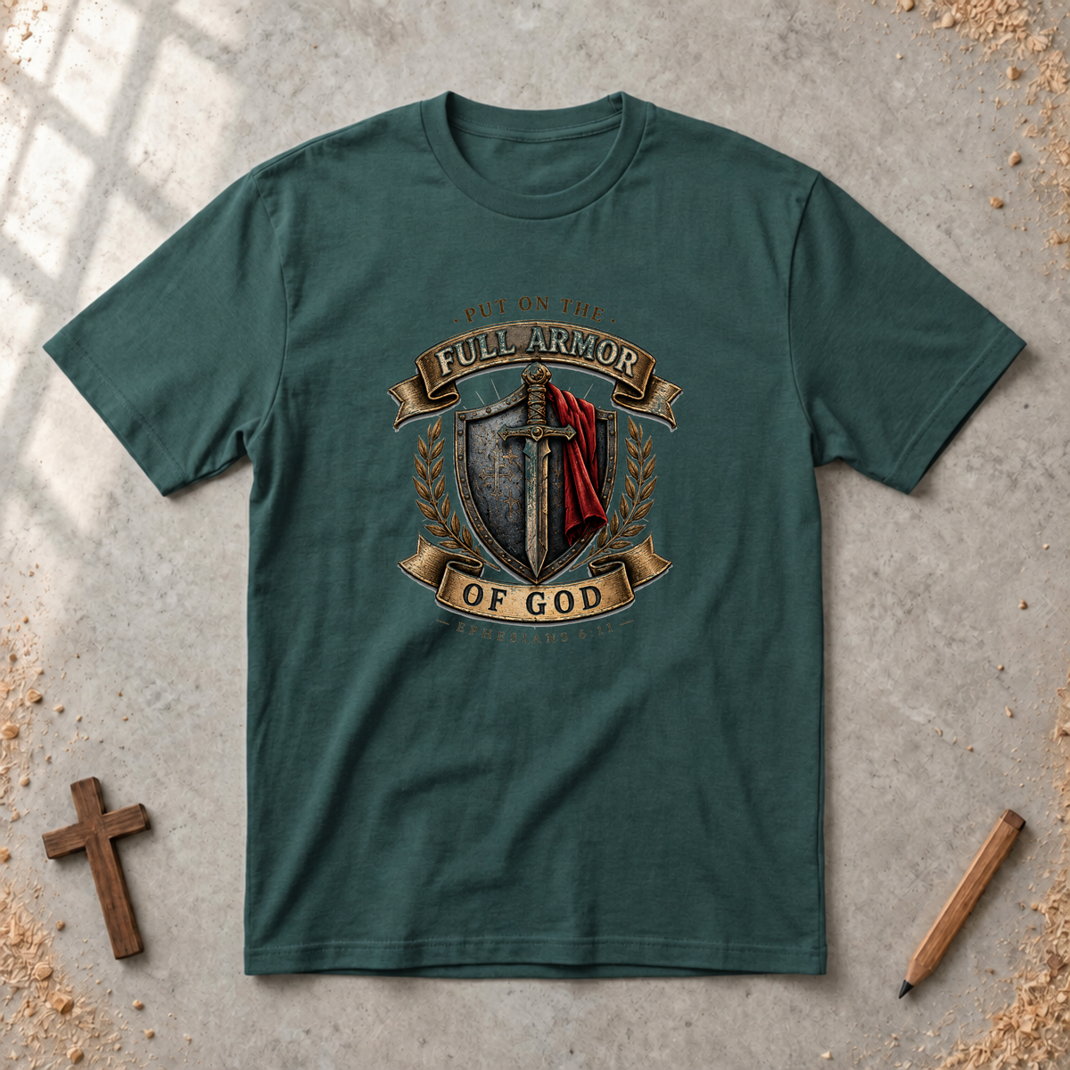 Full Armor of God — Ephesians 6:11 Christian T-Shirt
