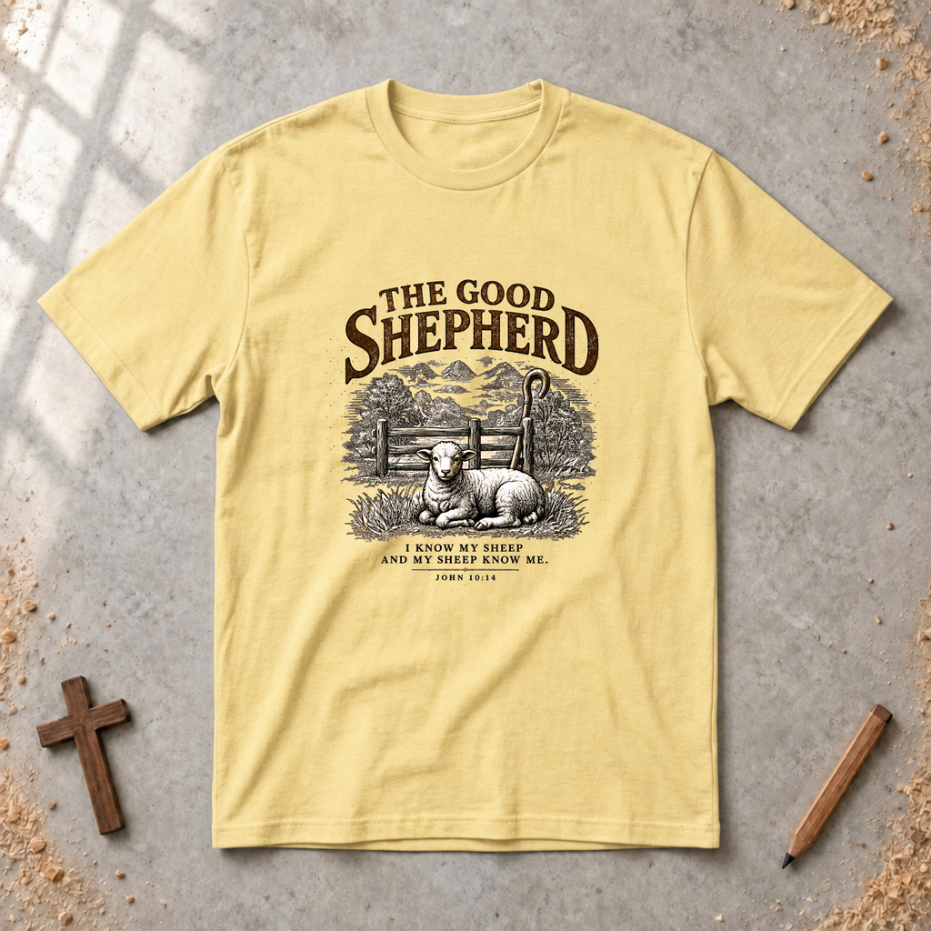 The Good Shepherd — John 10:14 Christian T-Shirt