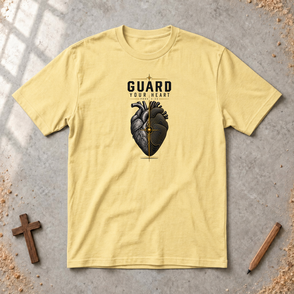Guard Your Heart — Proverbs 4:23 Christian T-Shirt