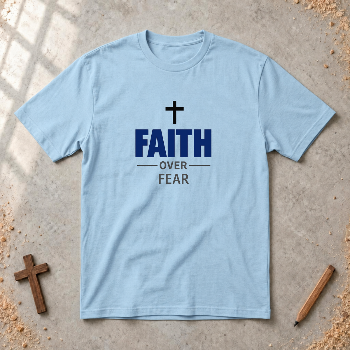 Faith over Fear-minimalist Tshirt