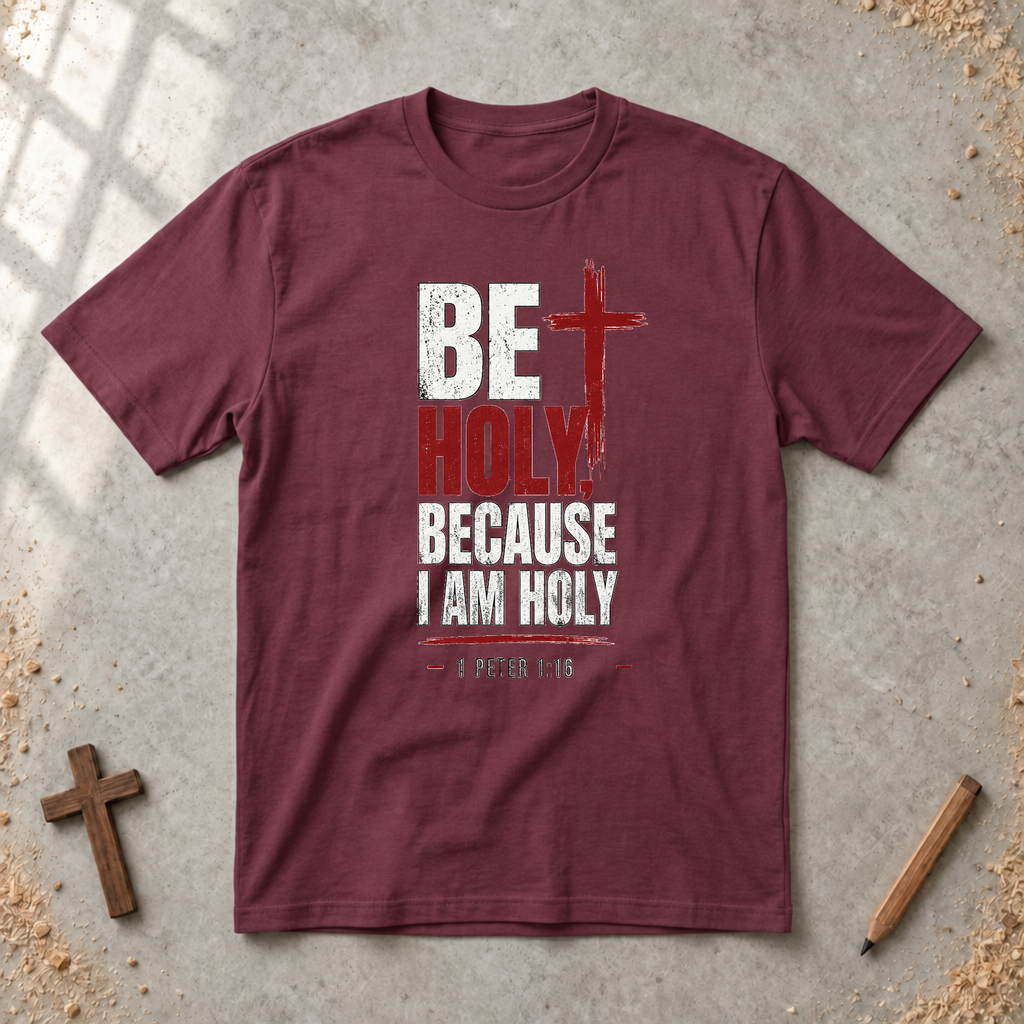 Be Holy Because I Am - 1 Peter 1:16 Tshirt