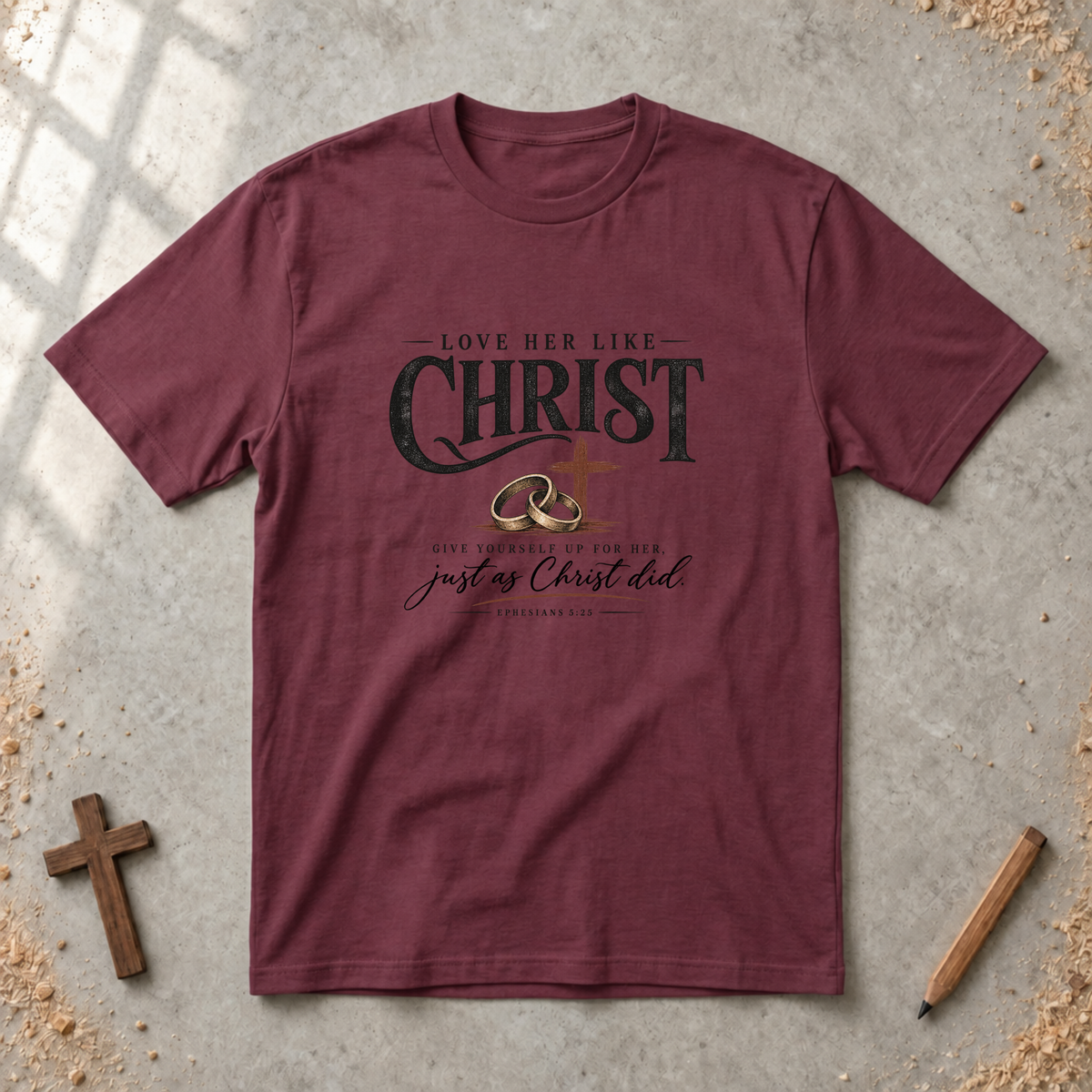 Love Her Like Christ — Christian Husband T-Shirt