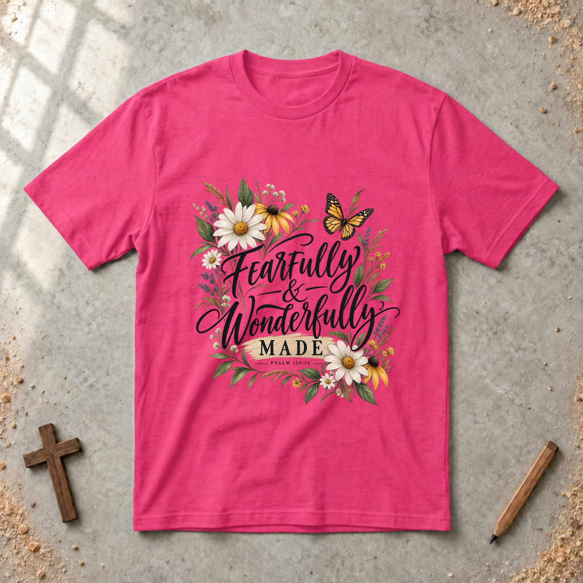 Fearfully and Wonderfully Made — Psalm 139:14 Christian T-Shirt