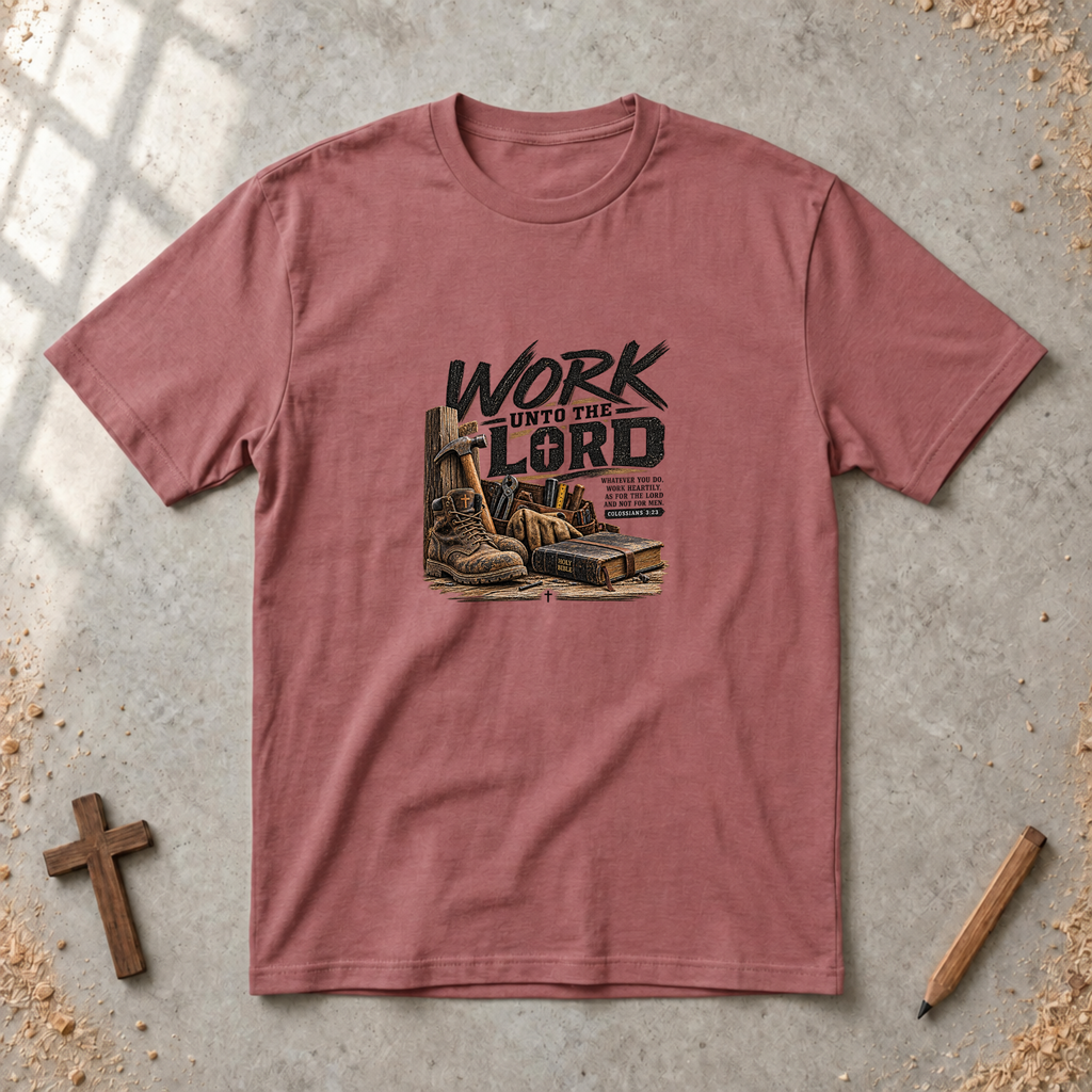 Work Unto the Lord — Colossians 3:23 T-Shirt