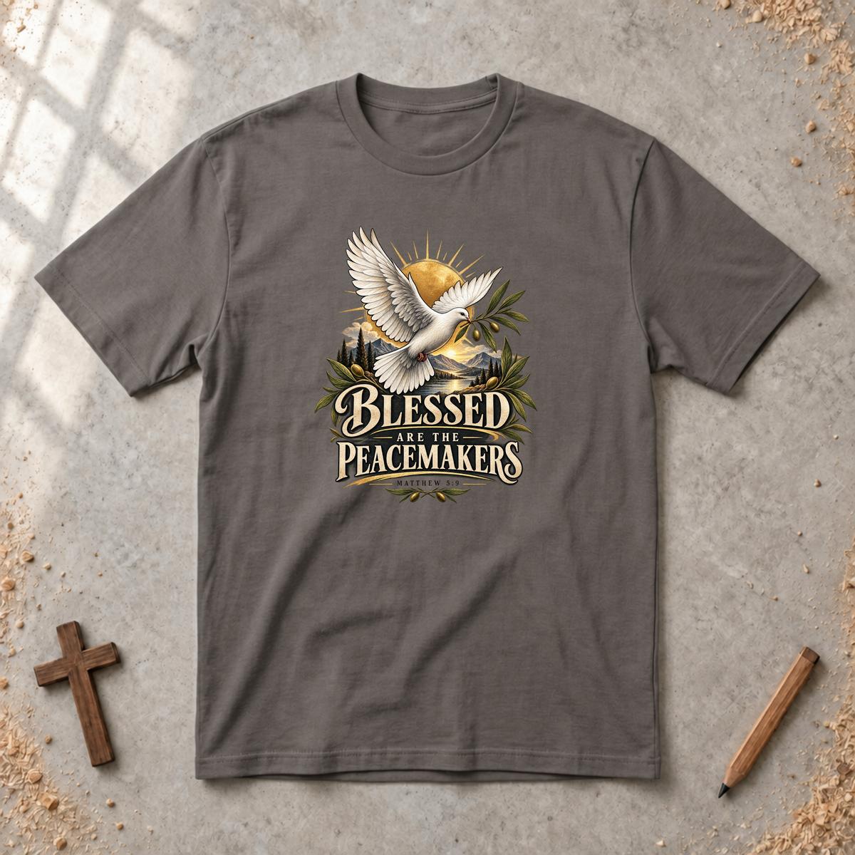 Blessed Are the Peacemakers — Matthew 5:9 Christian T-Shirt