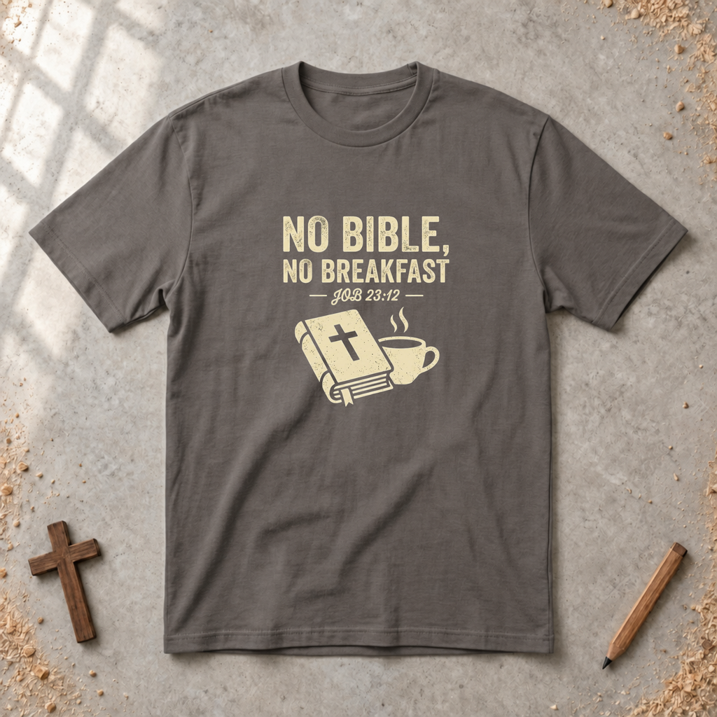 No Bible, No Breakfast T-shirt