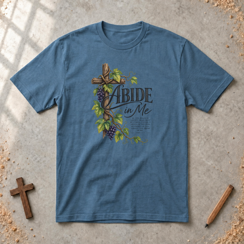 Abide in Me — John 15:4 Christian T-Shirt