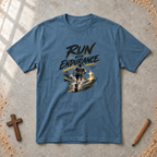 Run With Endurance — Hebrews 12:1 Christian T-Shirt