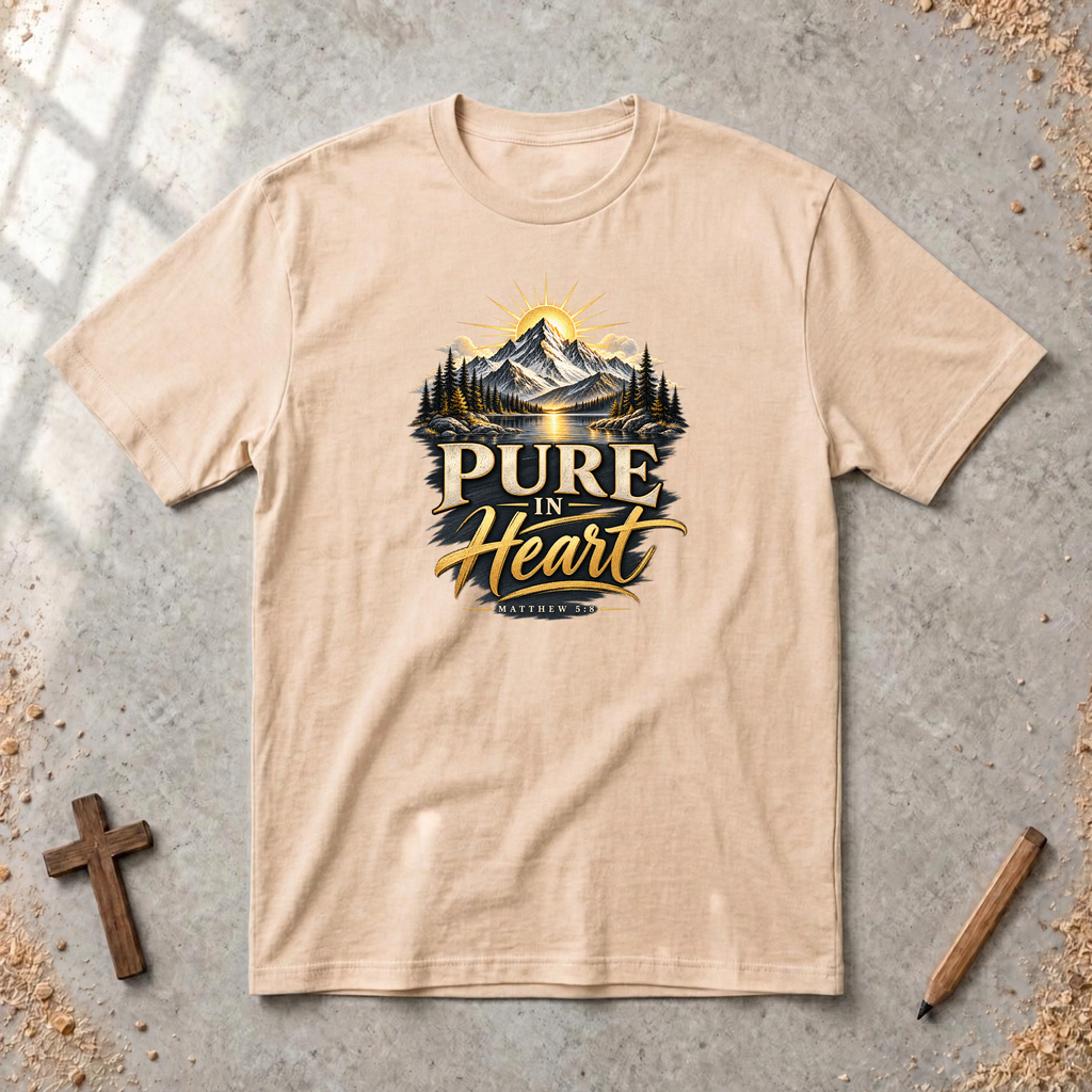 Pure in Heart — Matthew 5:8 Christian T-Shirt