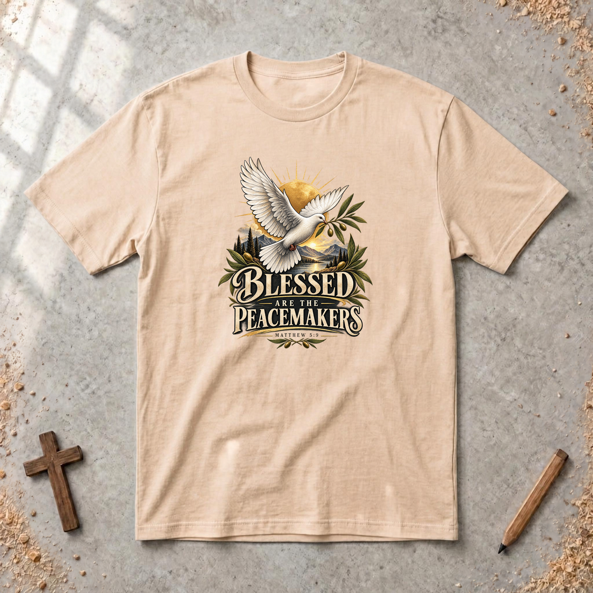 Blessed Are the Peacemakers — Matthew 5:9 Christian T-Shirt