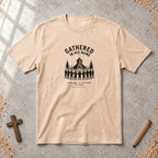 Gathered in His Name — Matthew 18:20 Christian T-Shirt