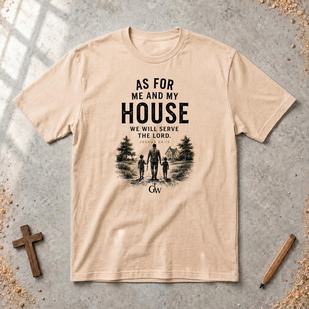 As for Me and My House — Joshua 24:15 Christian Family T-Shirt