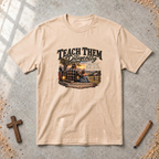 Teach Them Diligently — Christian Fatherhood & Family Legacy T-Shirt