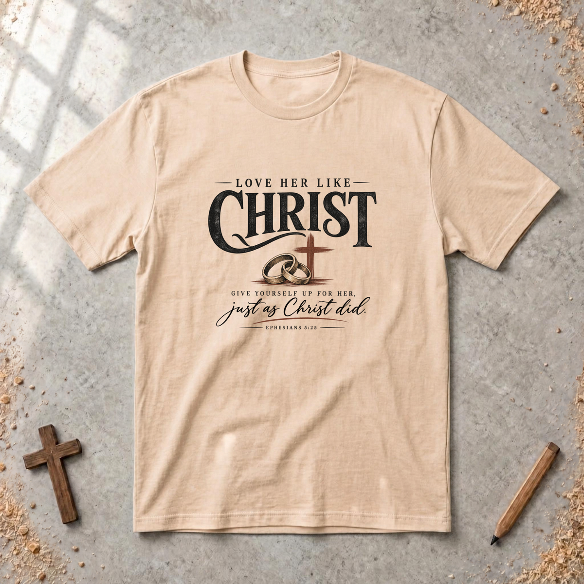 Love Her Like Christ — Christian Husband T-Shirt