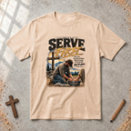 Serve First — Mark 10:45 - Christian Servant Leadership T-Shirt