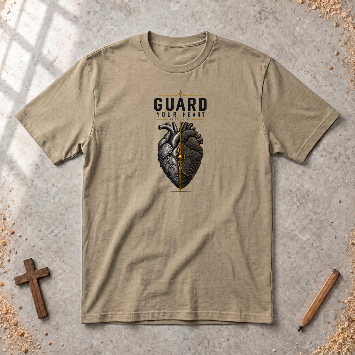 Guard Your Heart — Proverbs 4:23 Christian T-Shirt