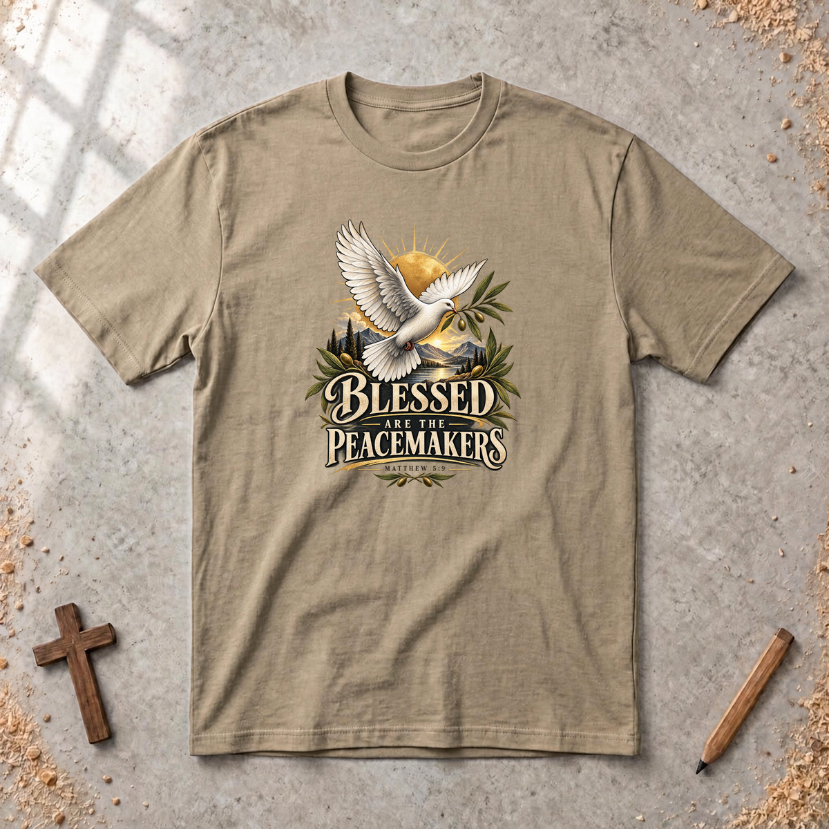 Blessed Are the Peacemakers — Matthew 5:9 Christian T-Shirt