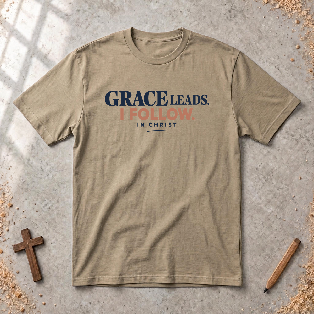 Grace Leads I Follow T-shirt