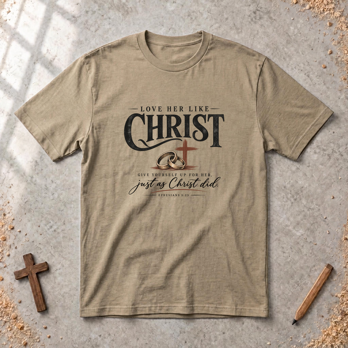 Love Her Like Christ — Christian Husband T-Shirt