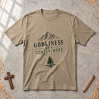 Godliness With Contentment - 1 Timothy 6:6 T-Shirt