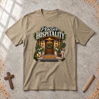 Practice Hospitality — Romans 12:13 Christian T-Shirt