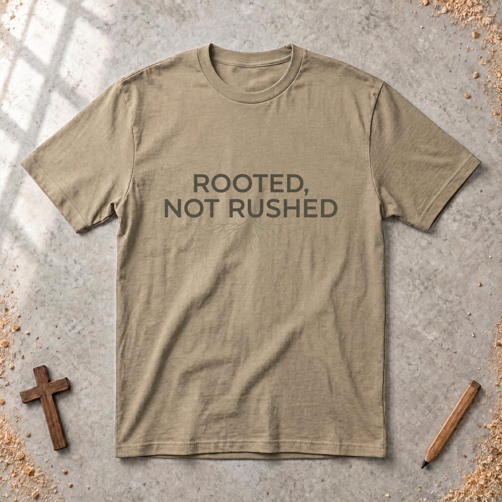Rooted, Not Rushed T-shirt